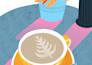 create sweet food vector illustration for branding