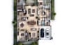 create 3d floor plan isometric view garden and swimming pool design