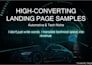 write high converting tech and auto landing page copy