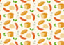 design seamless food patterns
