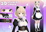 create 3d character models for vtuber, anime, 3d rigging and vroid model