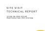prepare a professional solar site visit technical report