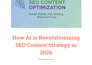 provide SEO optimized articles with ai and human touch