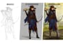 draw 2d dnd art, creature, and fantasy illustration