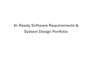 design software requirements and system architecture