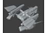 create high quality spaceship model, hard surface aircraft, 3d starship model