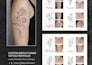 design a custom minimalist birth flower tattoo bouquet