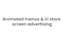 design digital menu and advertising screens