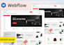 webflow design redesign, landing page expert webflwo animation webflow developer