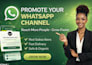 promote your whatsapp channel and grow followers