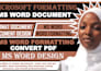 professionally edit, format, and design your microsoft word document