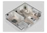 design your small studio apartment and 3d plan
