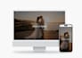 create a premium minimalist wedding website with rsvp