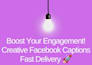 write engaging facebook captions and social media posts