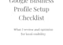 set up and optimize your google business profile correctly