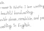 write neat and clean handwriting