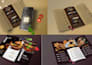 design a professional restaurant menu card with modern layout