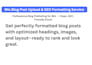 upload and format blog posts on wix and squarespace