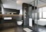 design kitchen and bath interior and realistic 3d rendering