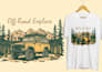design vintage retro hand drawn t shirt illustration