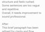 rewrite and improve your text professionally