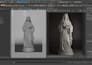 create realistic 3d sacre sculptures