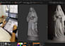 create realistic 3d sacre sculptures