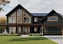 do 3d farmhouse, barndominium, tiny house, facade rendering