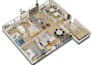 convert a 2d floor plan to 3d floor plan with fast delivery