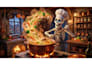 create viral ai skeleton animation video ai skeleton short in dr data style