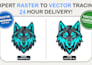 vectorize, redraw, or recreate any logo professionally