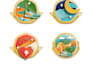 create illustrated logo or icon for you