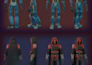 create low poly 3d character models with a rig and animation