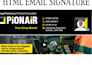 create a custom html email signature and newsletter