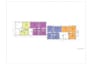 color 2d color floor plan for real estate