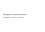 write creative instagram captions, quotes and short content