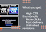 design high CTR thumbnails that boost clicks and views