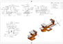 3d model 2d technical drawing on solid edge, solid works, inventor