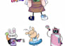 draw funny cartoon stickers or emoted