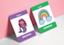 draw children illustration for flashcards, learning games and alphabet set