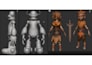 do a 3d character model sculpture