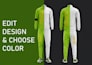 do custom 3d tracksuit design and streetwear mockup with techpack