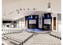 design 3d church interior and exterior design, rendering with  3d visualisation