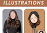 draw comic cartoon style caricatures for blogs, gifts, etc