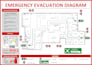design emergency evacuation plan and fire escape map