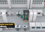 do 3d industrial animation for warehouse automation and assembly storage system