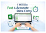 do data entry copy paste excel work