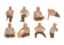 custom yoga pose and workout illustrations in vector style