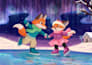 create adorable childrens book illustration