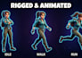 do stylized 3d game character models game and animation for unity unreal engine